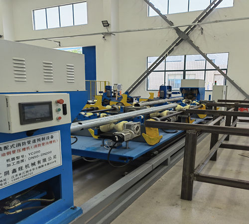 电动镀锌管滚槽机