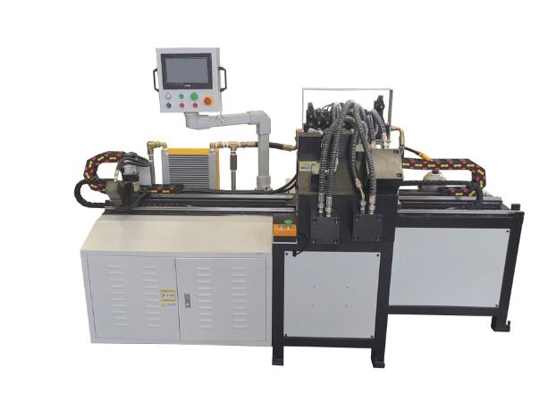 白色角铁冲切机